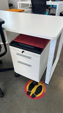 Load image into Gallery viewer, Used Teknion Rolling Storage Pedestal w/ Cushion
