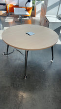 Load image into Gallery viewer, Used 48&quot; Powered Steelcase Round Table
