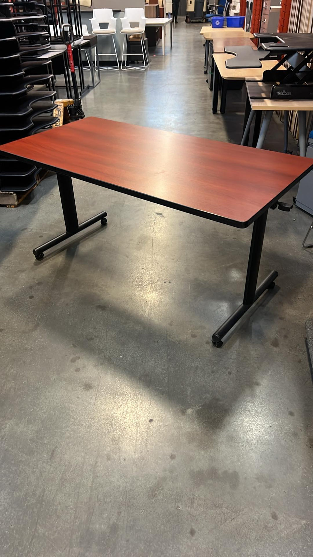Used Teknion Rolling Flip Top Training Tables