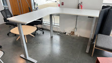 Load image into Gallery viewer, Used White ESI L-Shape Standing Desks
