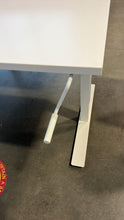 Load image into Gallery viewer, Used Ikea &quot;Trotten&quot; White Manual Sit-Stand Desks
