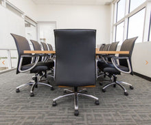 Load image into Gallery viewer, Used All-Seating &quot;Zip&quot; Leather Boardroom Chair
