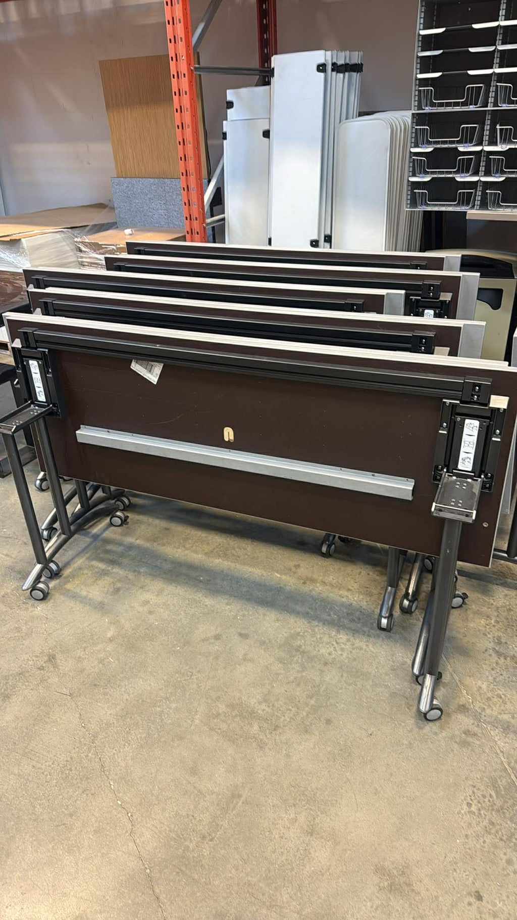 Teknion Expansion Mobile Flip Top Training Table - 66" x 24"
