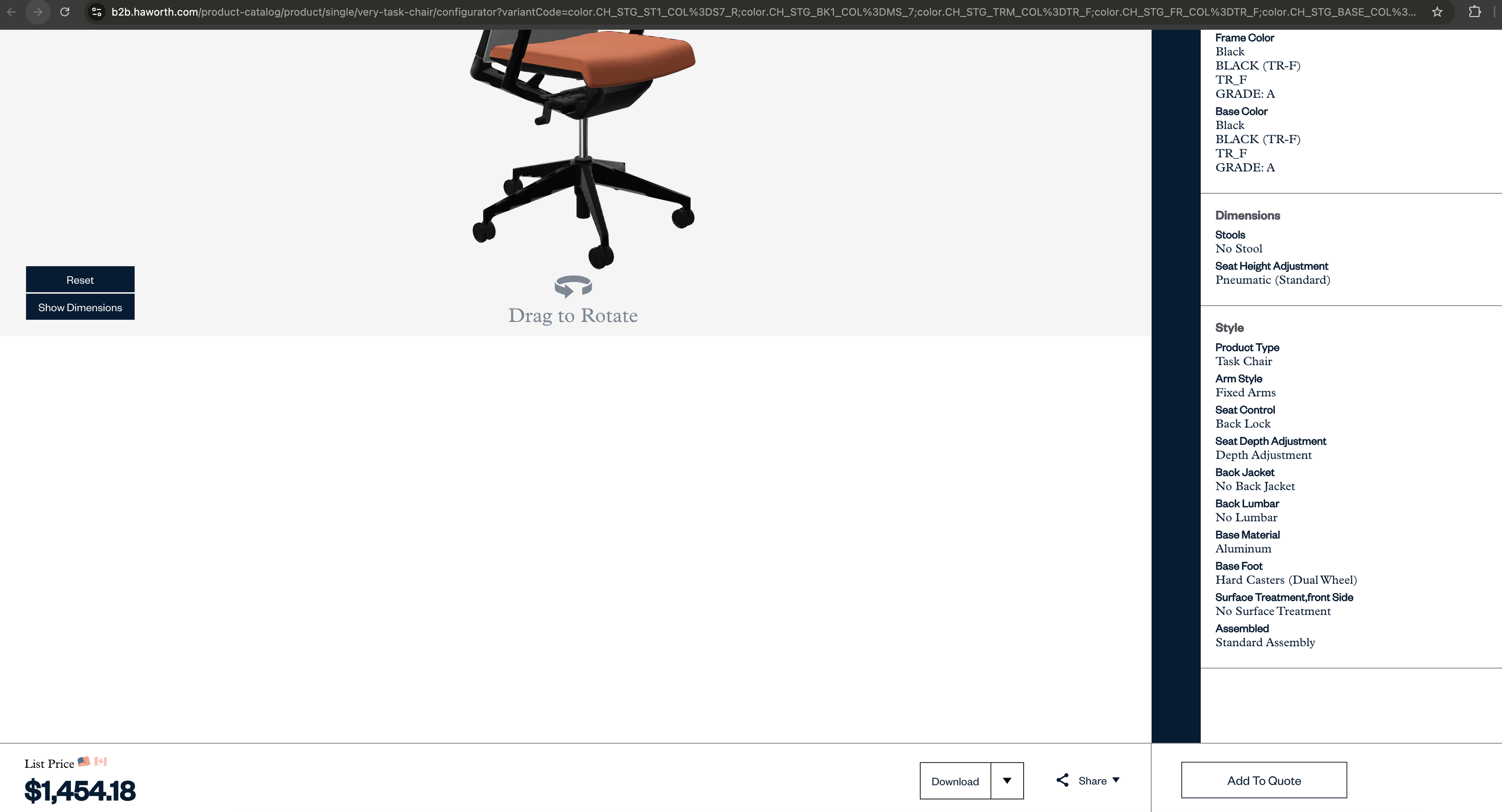 Haworth Very Task Chair