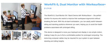 Load image into Gallery viewer, Used Ergotron &quot;Workfit-S&quot; Dual Monitor Standing Desk Mount
