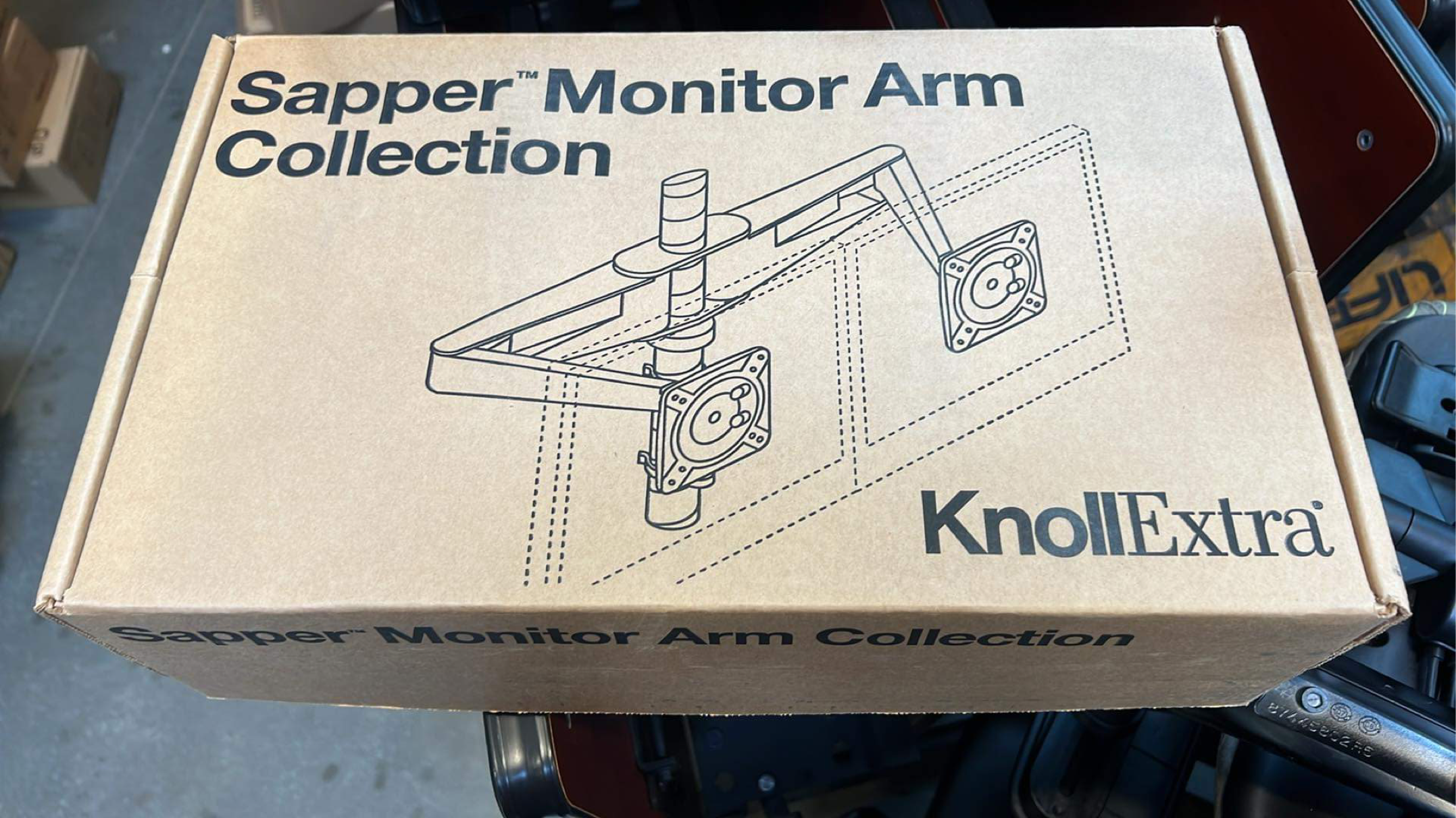 NEW Knoll/Herman Miller Sapper Double Monitor Arm