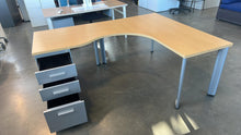 Load image into Gallery viewer, Used Steelcase L-Shape Open Concept Desk
