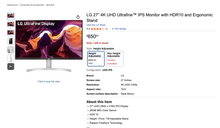 Load image into Gallery viewer, Used LG 27&quot; 4K Monitors. LG27UL550-W
