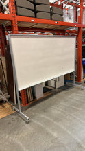 Load image into Gallery viewer, Used 8ft Magnetic Double Sided Rolling Whiteboard
