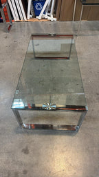 Modern Glass & Chrome Coffee Table - Various Sizes