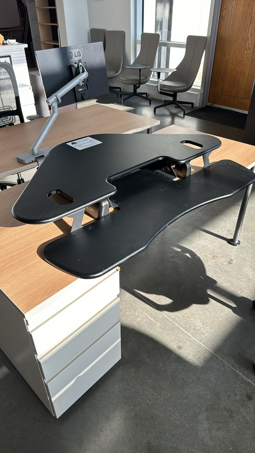 VariDesk Cube Corner Desktop Riser - 36"