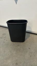 Black Recycling Bin with Waste Hanger