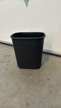 Load image into Gallery viewer, Used Black Recycling Bin w/ Attached Waste Hanger
