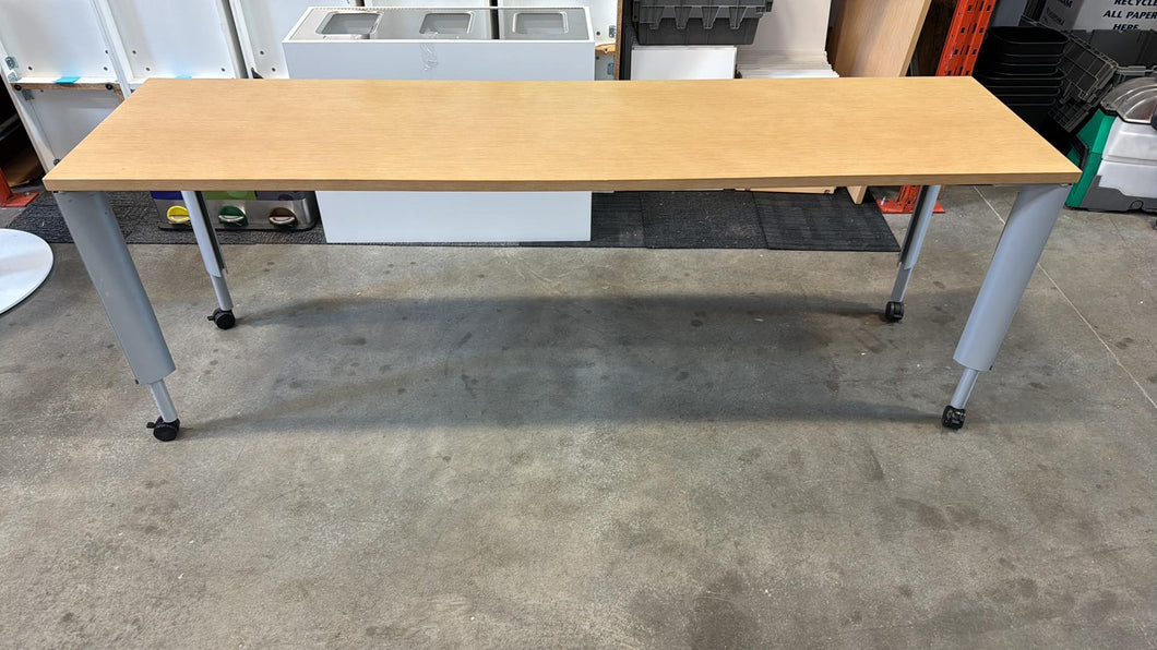 Used Large Height Adjustable Rolling Herman Miller Tables