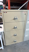 Load image into Gallery viewer, Used Fire King - Fire Proof 4 Drawer Lateral Cabinets
