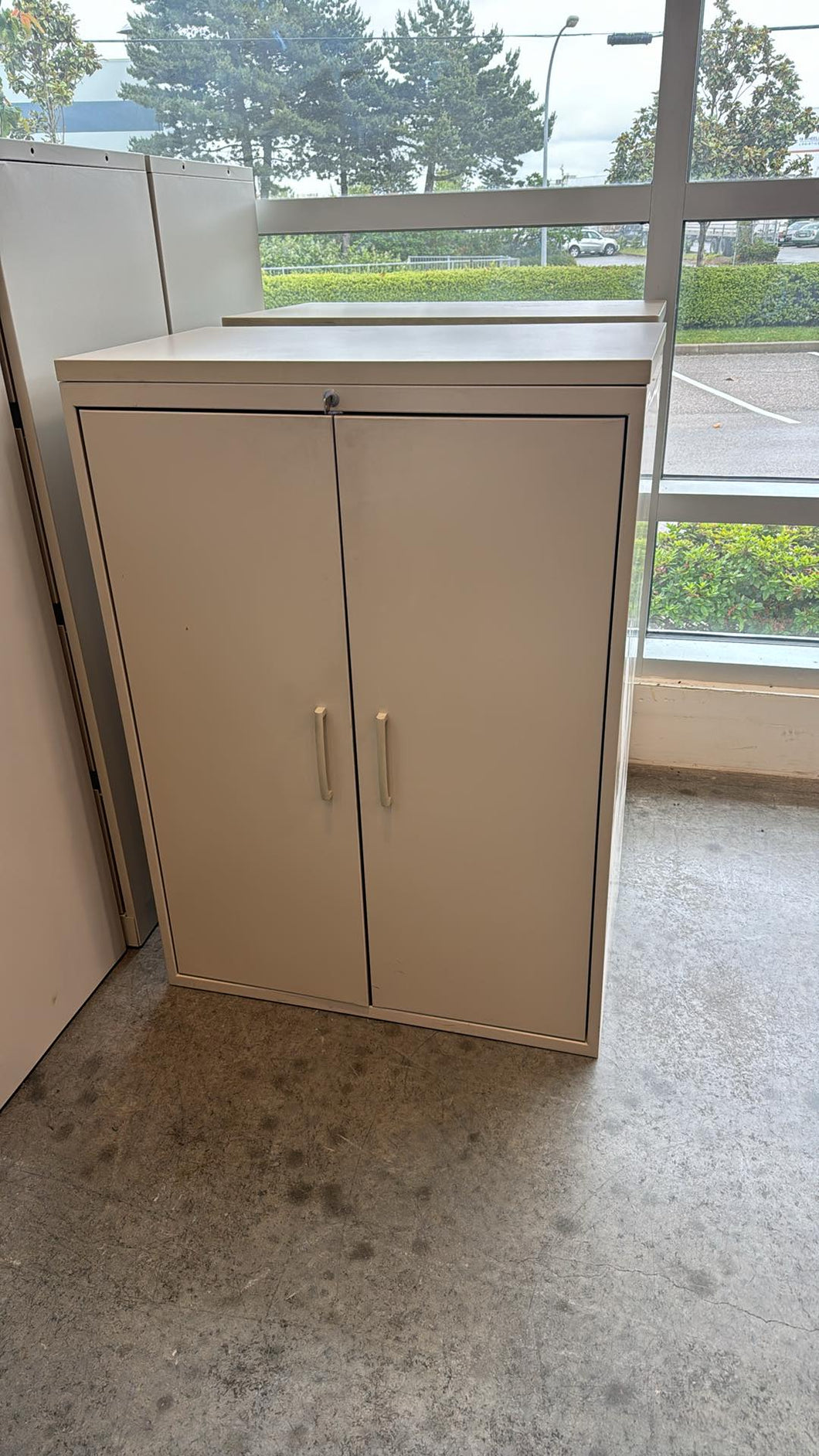 Used Teknion 2 Door Storage Cabinet