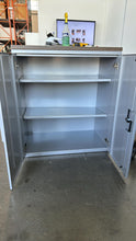 Load image into Gallery viewer, Used Herman Miller 2 Door Storage Cabinet w/ Wood Top
