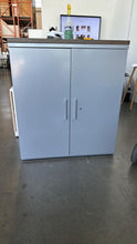 Load image into Gallery viewer, Used Herman Miller 2 Door Storage Cabinet w/ Wood Top
