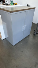 Load image into Gallery viewer, Used Herman Miller 2 Door Storage Cabinet w/ Wood Top
