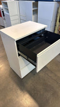 Load image into Gallery viewer, Used White 3 Drawer Herman Miller Lateral File Cabinets
