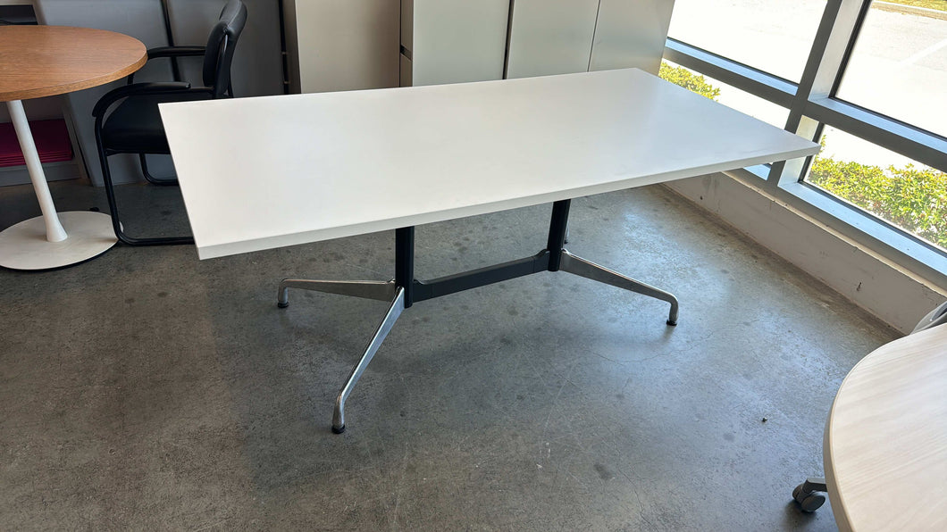 Used White Herman Miller Meeting Table