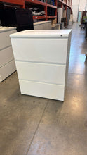 Load image into Gallery viewer, Used White 3 Drawer Herman Miller Lateral File Cabinets
