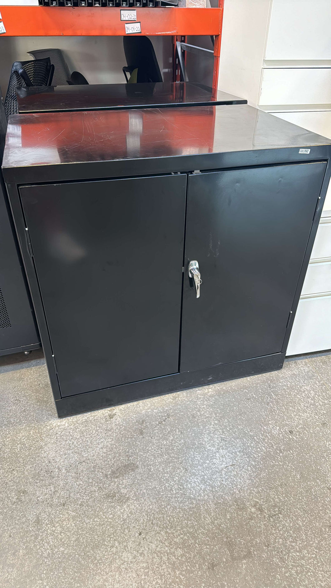 Used U-Line 2 Door Locking Storage Cabinet