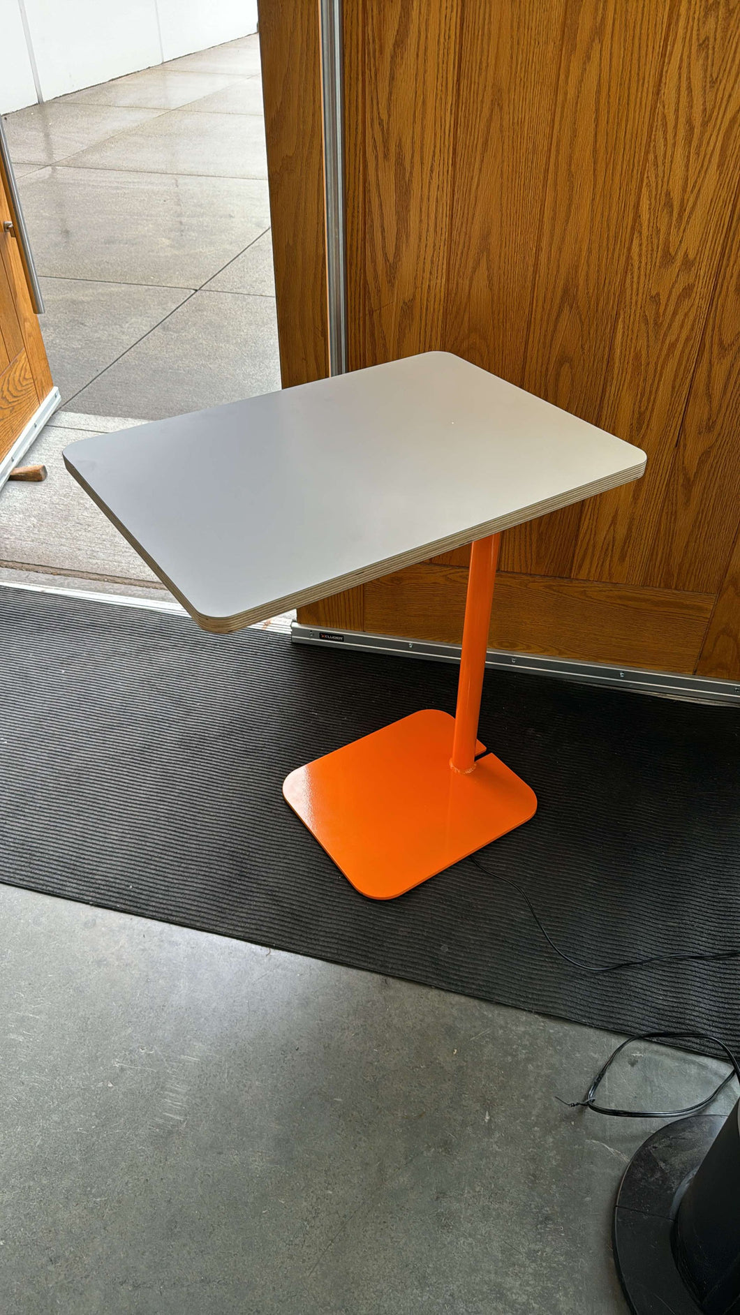 Used Pedestal Table w/ Wireless Charger