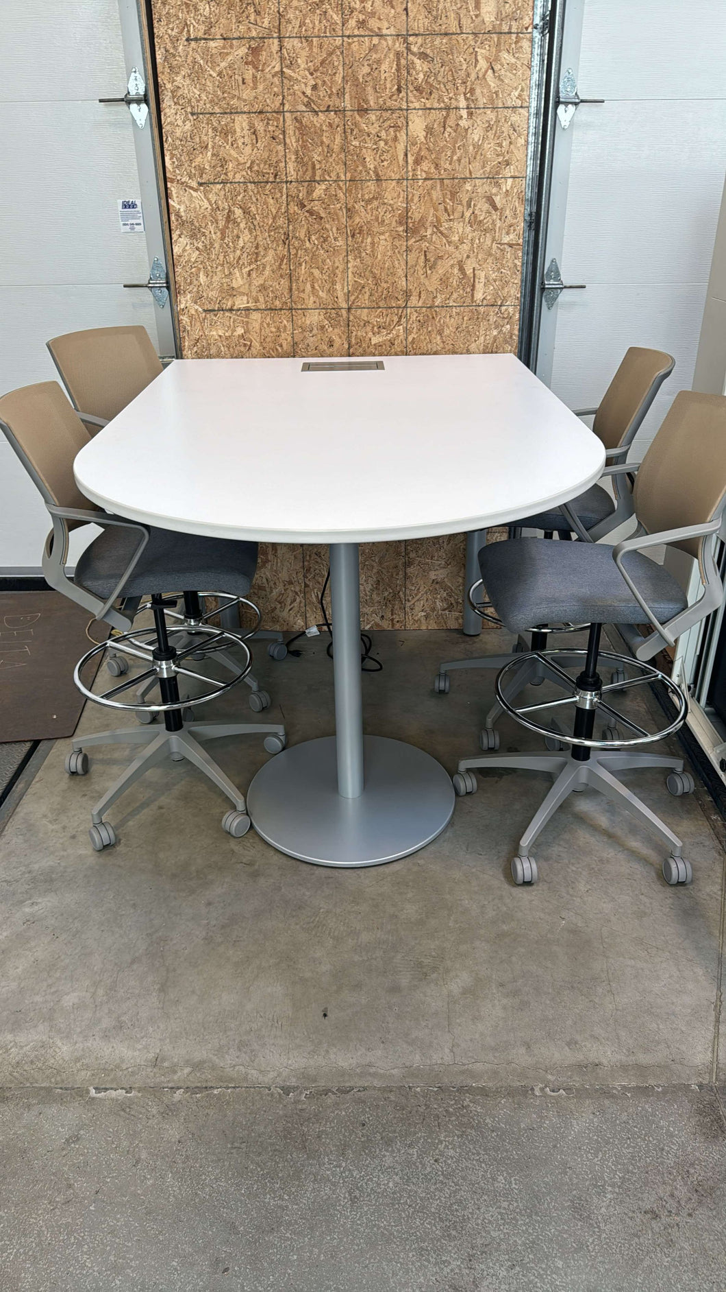 Used Steelcase Standing Height Powered Meeting Table