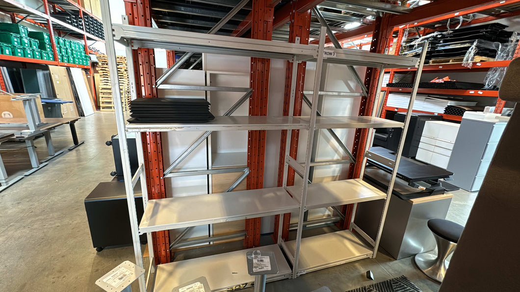 Used Idustrial Metal EZ-Rect Adjustable Shelving