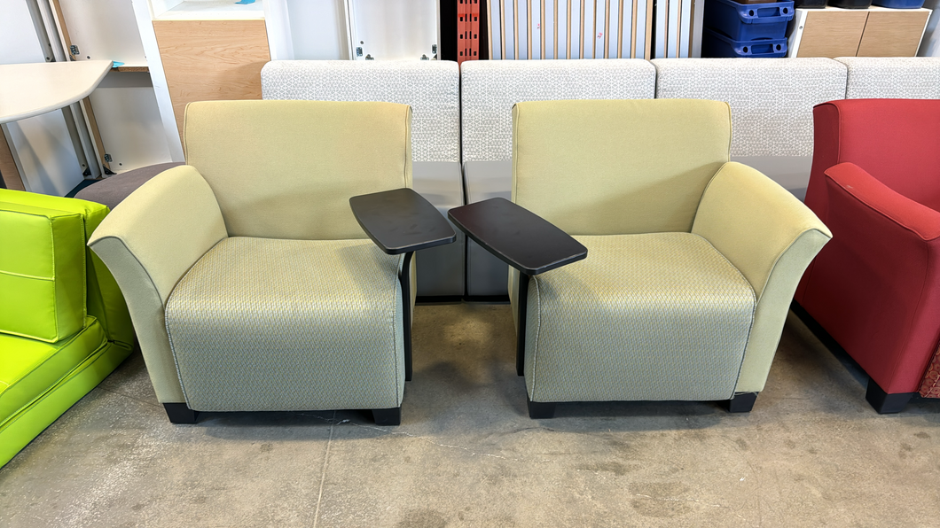 Used Steelcase Turnstone Rolling Tablet Chairs