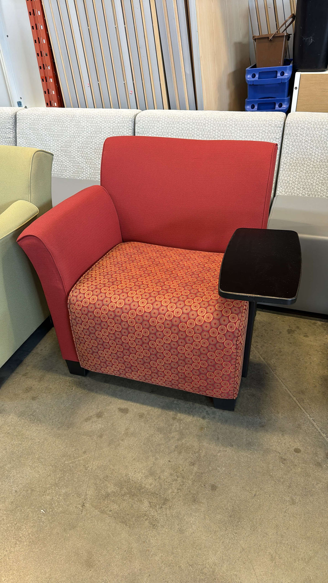 Used Steelcase Turnstone Rolling Tablet Chair