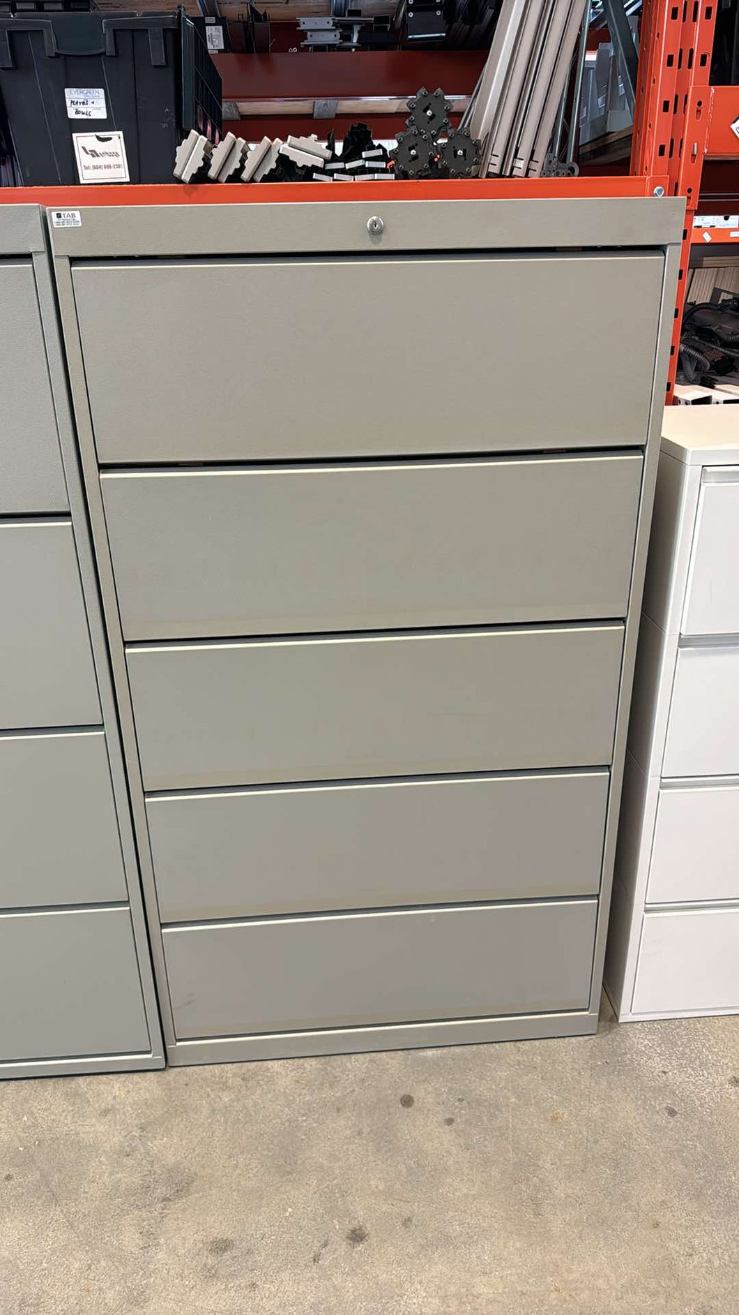 Used Tab Open Style Storage Cabinets