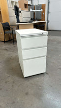 Load image into Gallery viewer, Used White Herman Miller 3 Drawer Pedestal
