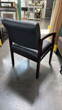 Load image into Gallery viewer, Used Faux Leather Wood Frame Guest Chairs
