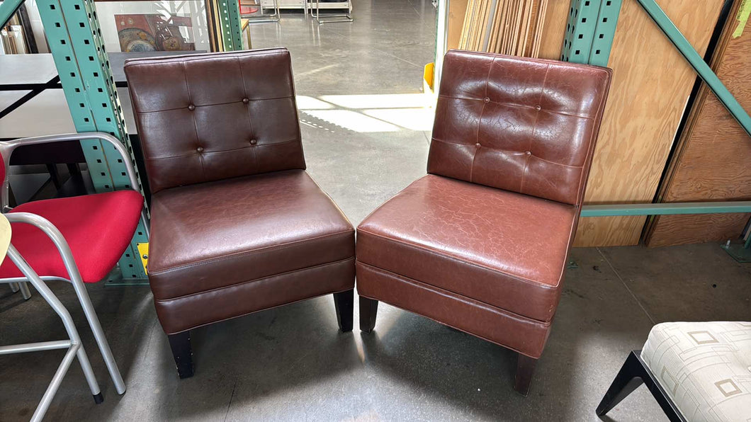 Used Leather Single Side Chairs