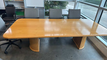 Load image into Gallery viewer, Used 9 Foot Solid Wood Boardroom Table
