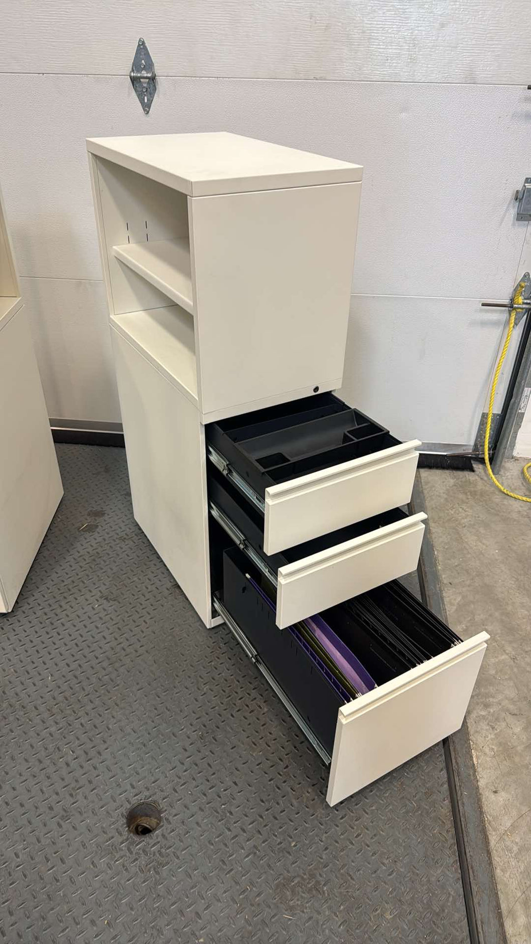 Used White Herman Miller Storage Cabinets