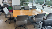 Load image into Gallery viewer, Used 9 Foot Solid Wood Boardroom Table
