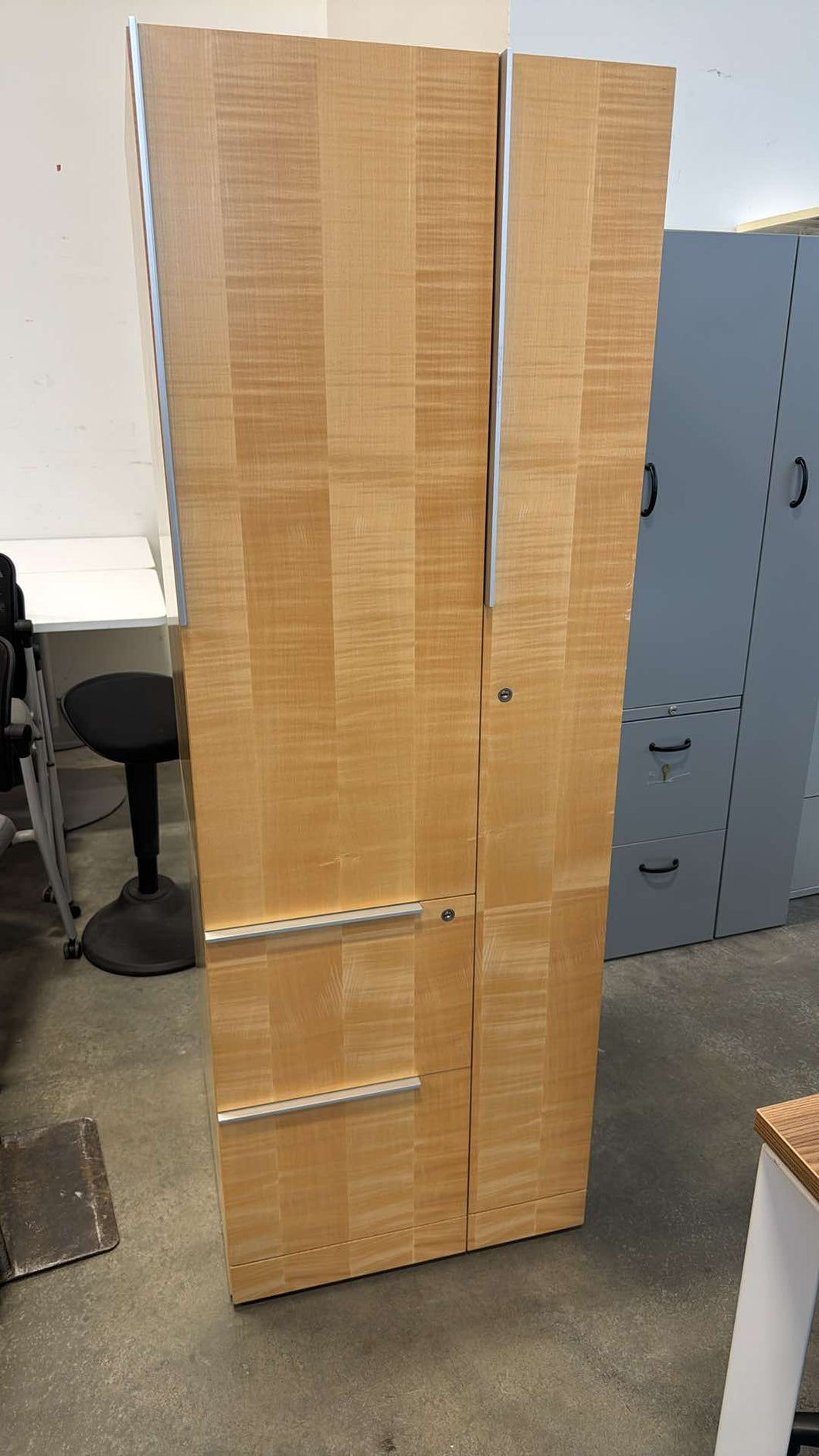 Used Steelcase Solid Wood Storage Wardrobes