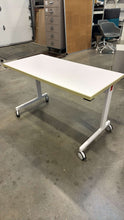 Load image into Gallery viewer, LIKE NEW Knoll &quot;Pixel&quot; Flip Top Rolling Training Tables
