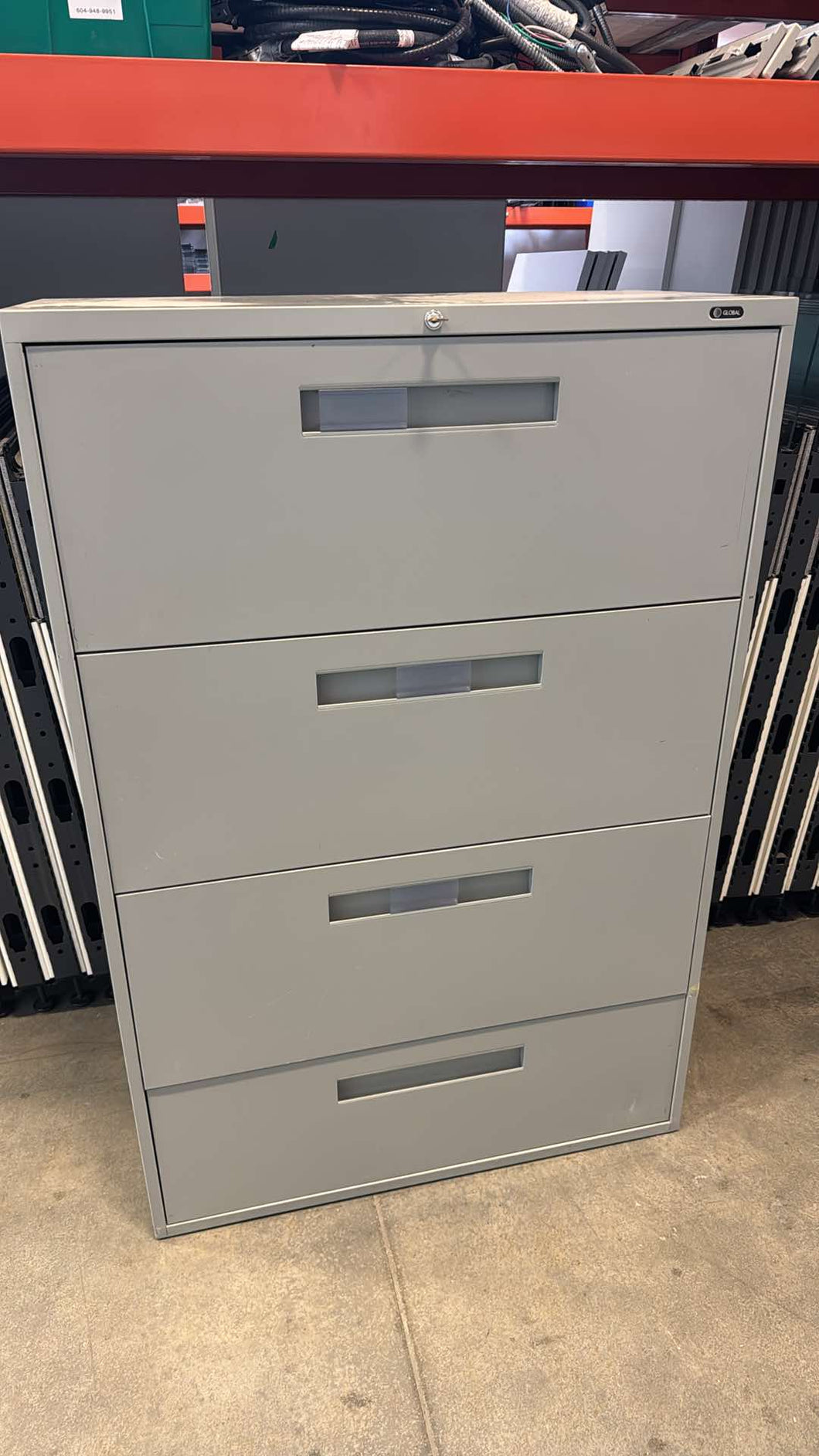 Used Global 4 Drawer Lateral Cabinet