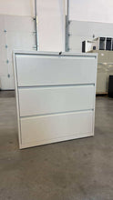 Load image into Gallery viewer, Used 3 Drawer White Haworth Lateral Cabinets
