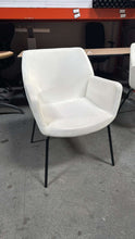 Load image into Gallery viewer, Used White Leather Steelcase &quot;Bindu&quot; Side Chairs
