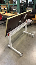 Load image into Gallery viewer, LIKE NEW Knoll &quot;Pixel&quot; Flip Top Rolling Training Tables
