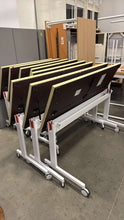 Load image into Gallery viewer, LIKE NEW Knoll &quot;Pixel&quot; Flip Top Rolling Training Tables
