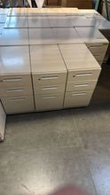 Load image into Gallery viewer, Used White Steelcase Rolling Storage Pedestals
