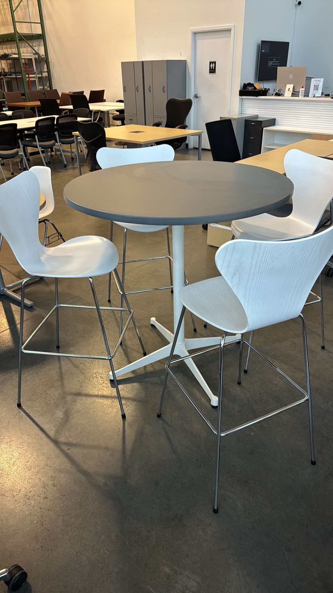 Herman Miller Eames Bar Height Round Table - 42"