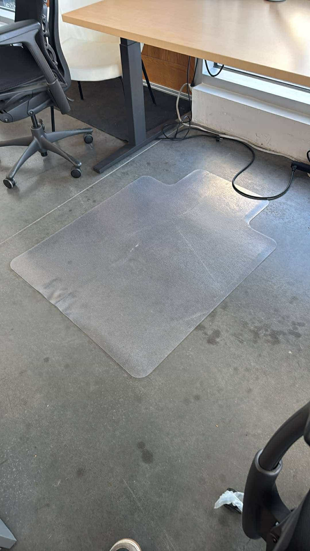 Used Under Desk Plastic Chair Mats