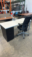 Load image into Gallery viewer, Used White Herman Miller Desk w/ Storage
